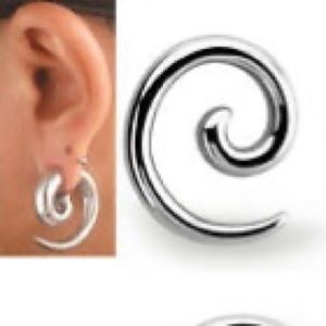 Spiral Medical grade steel ear tapers plugs